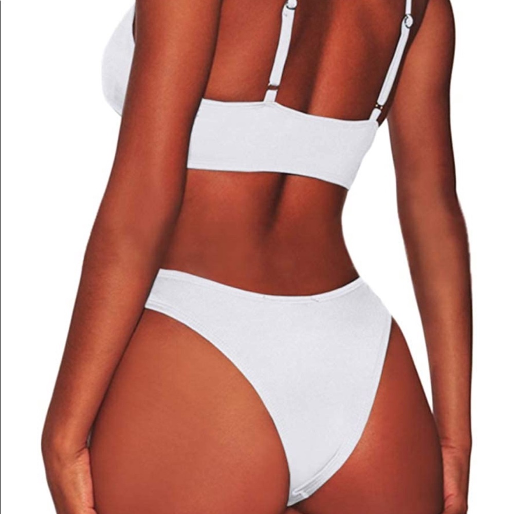 white bikini